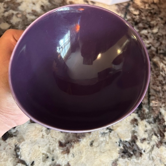 diane von furstenberg vintage candy dish purple ceramic plate Oval MCM - Picture 4 of 8